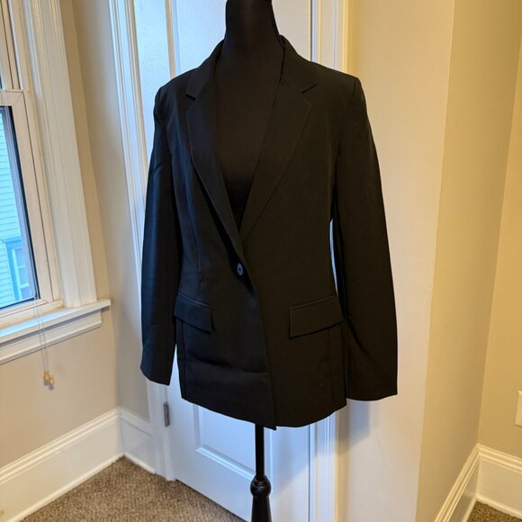 NWT The Drop Women's Blake Long Blazer, Black, Small - Picture 5 of 7